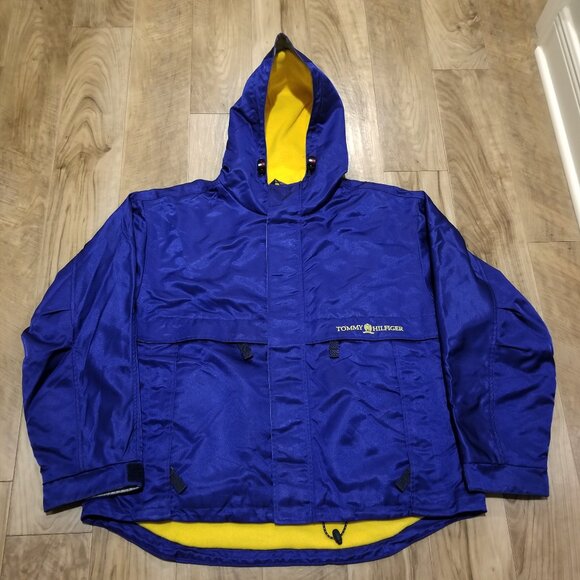 VTG Tommy Hilfiger Jacket Big Flag Deck Embroidered Racing XXL Sailing Grail - Picture 6 of 16